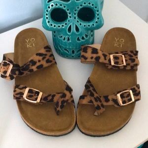 Women’s leopard print sandals